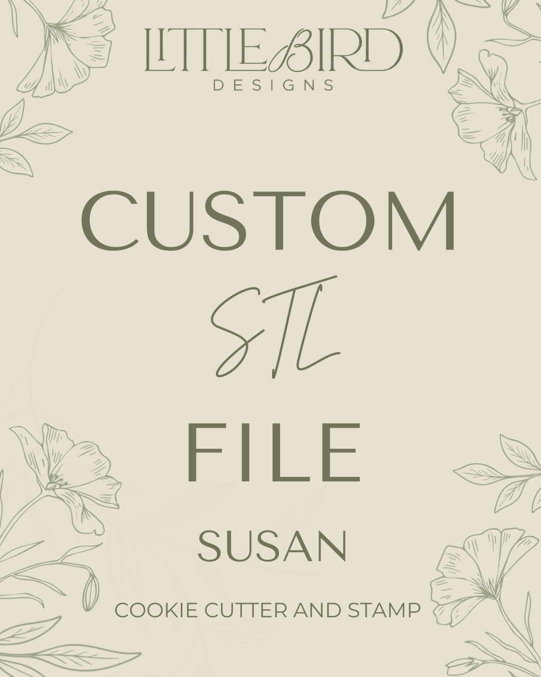 Susan custom - Cookie Cutter & Stamp