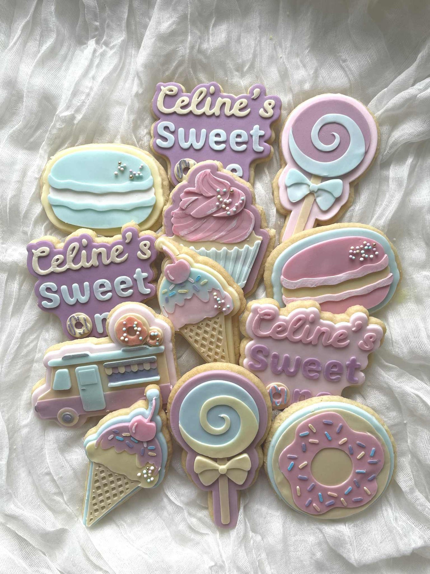 Doughnut with sprinkles cookie cutter and stamp