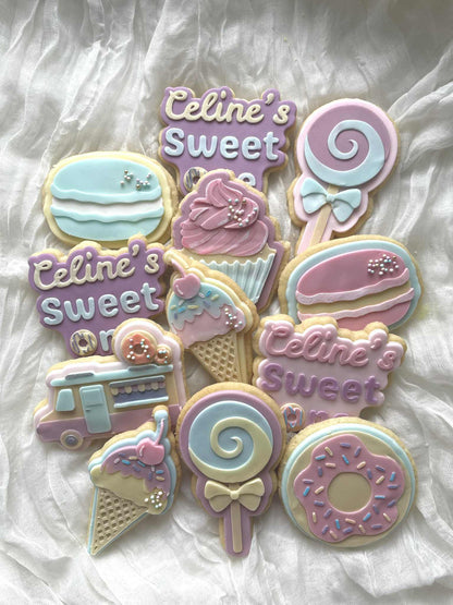 Doughnut with sprinkles cookie cutter and stamp