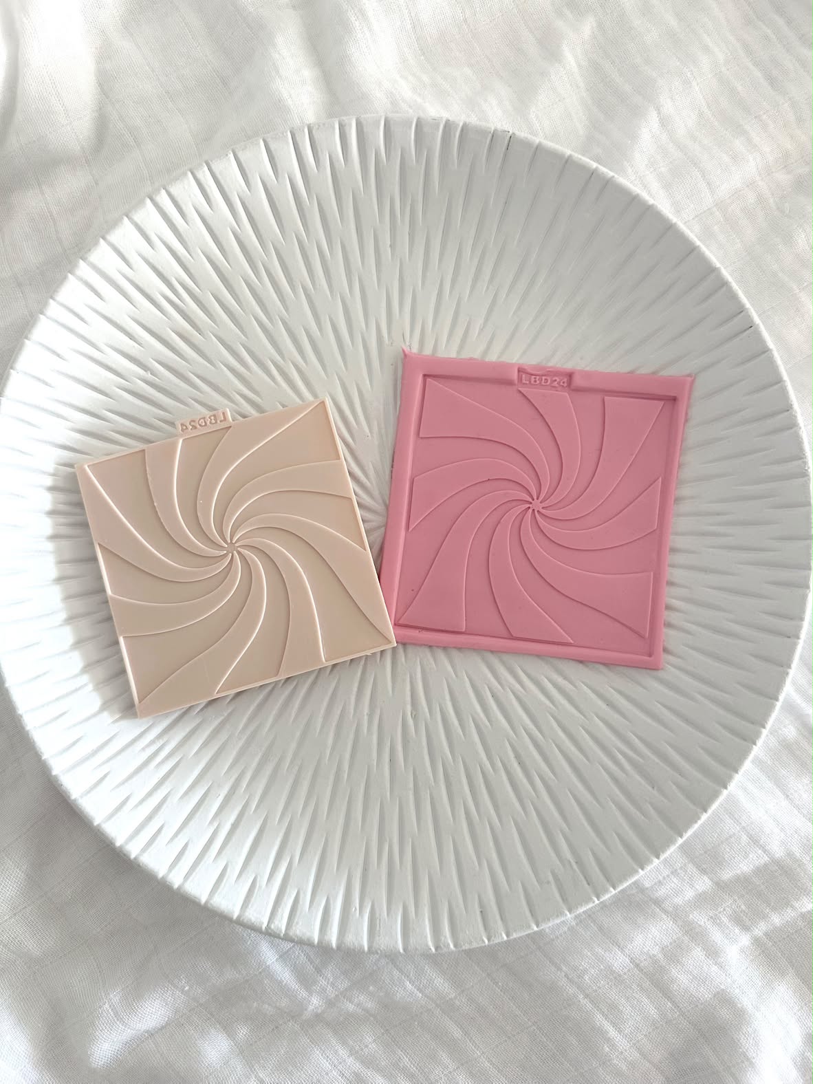 Swirl Pattern plate - Cookie Stamp