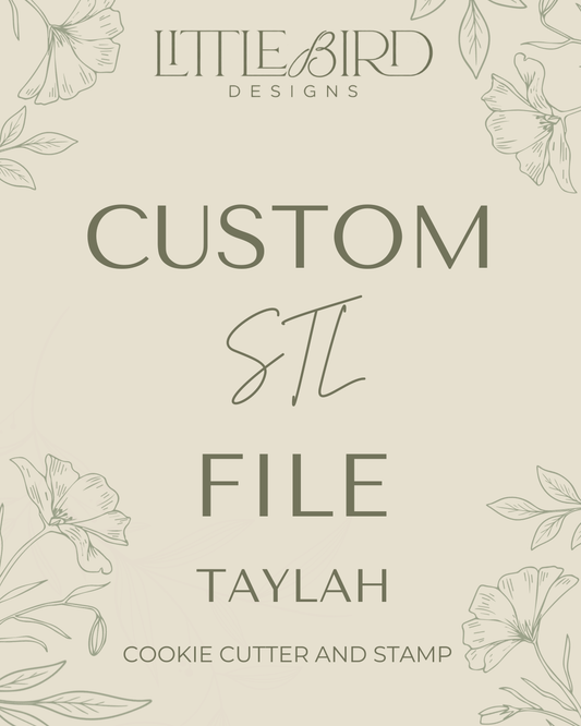 Taylah custom - Cookie Cutter & Stamp