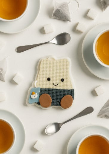 Teabag Plush cookie cutter and stamp
