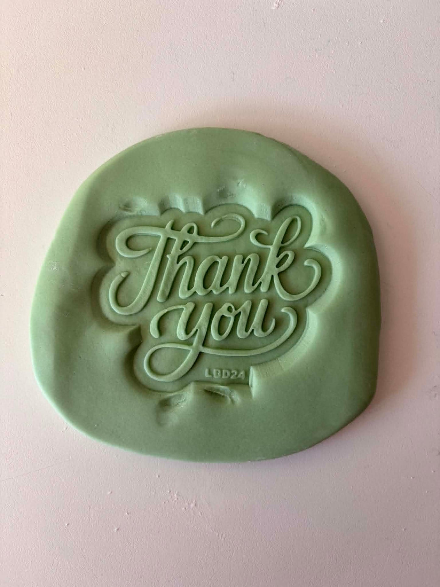 Thank You - Cookie Cutter & Stamp