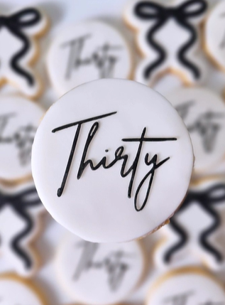 Thirty circle - Cookie Stamp