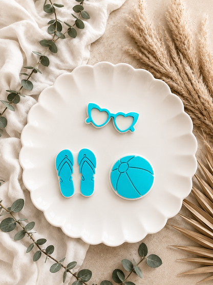Beach themed - Cupcake toppers