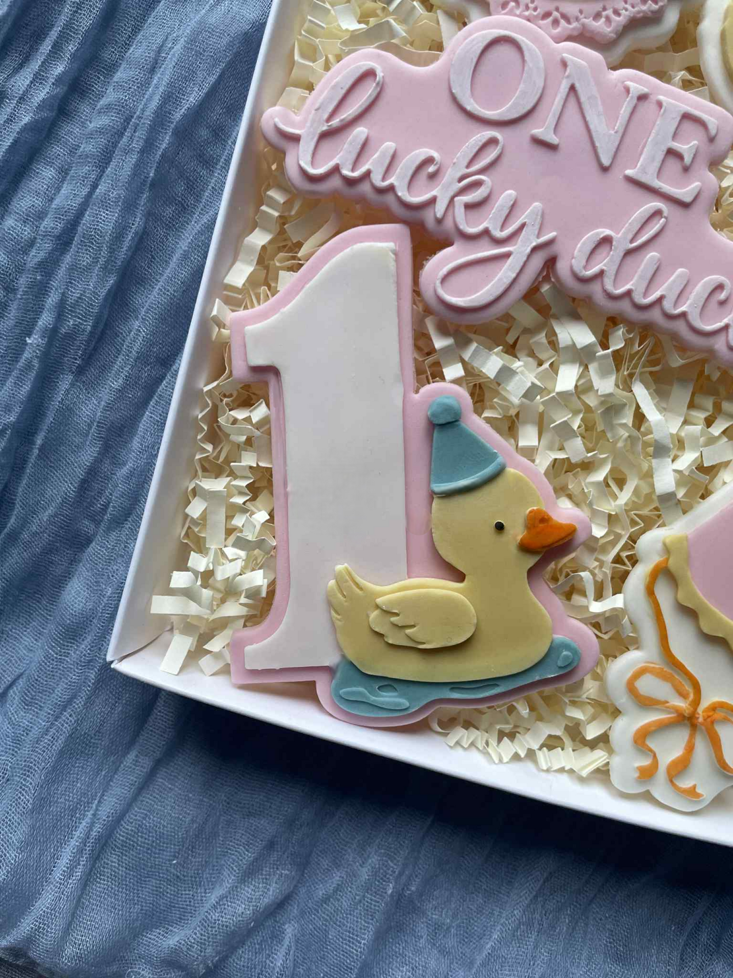Duck with number 1 - Cookie Cutter & Stamp