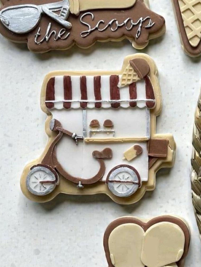 Ice Cream Scooter Cookie Cutter & Stamp