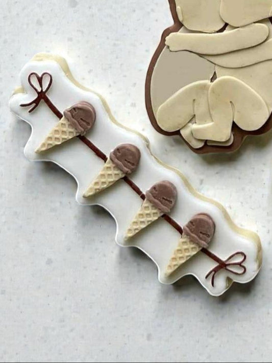 Ice Cream Bunting - Cookie Cutter & Stamp