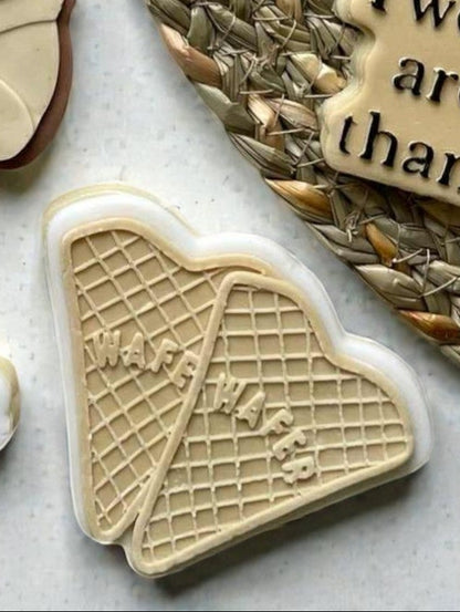 Ice Cream Wafers Cookie Cutter & Stamp