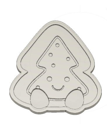 Tree Plush cookie cutter and stamp