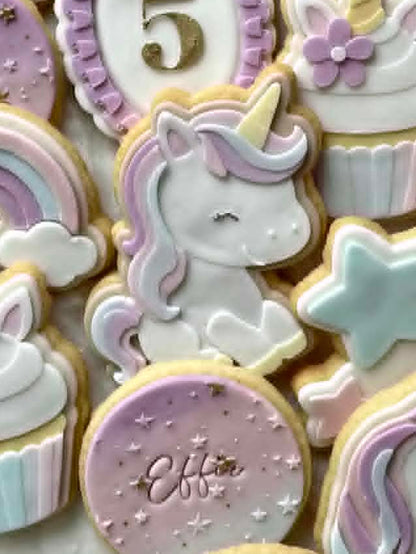 Sitting Unicorn Cookie Cutter & Stamp